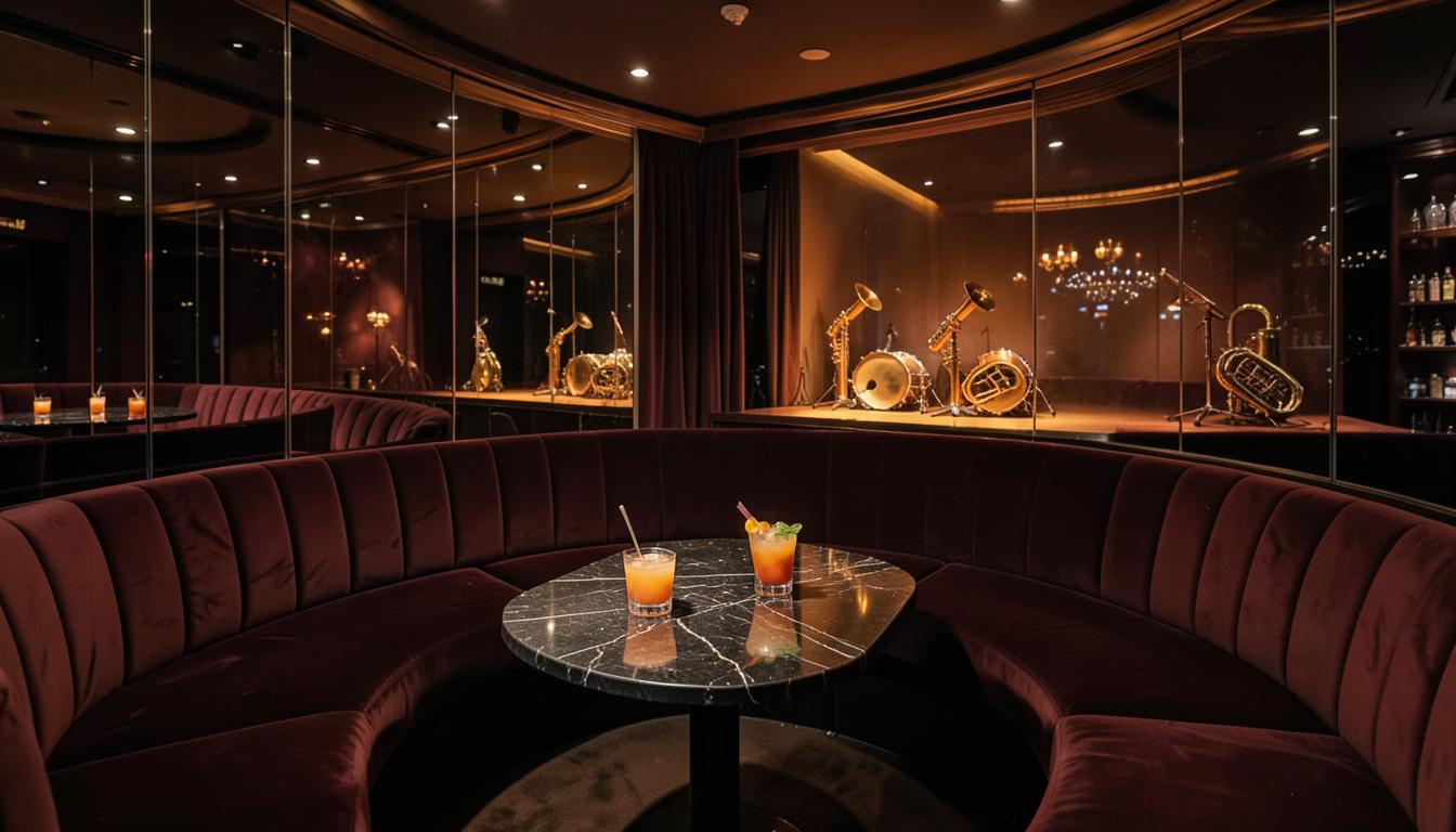 Zero-Uber walk straight from theater exit into your 11:00 PM velvet-booth nightcap
