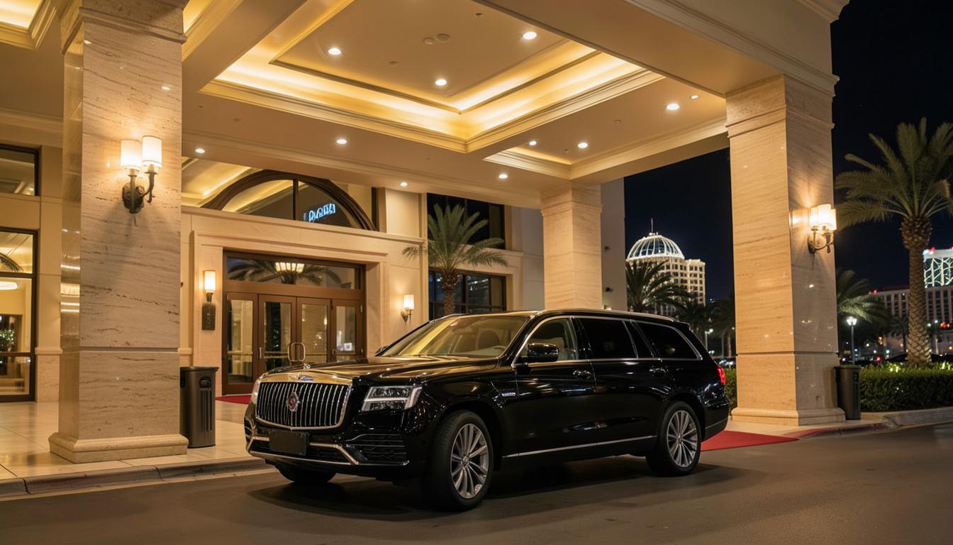 Drop at "Caesars Palace Roman Plaza / Main Valet" — Drop at Caesars Palace Main Front Entrance / Flamingo & Las Vegas Blvd Plaza.