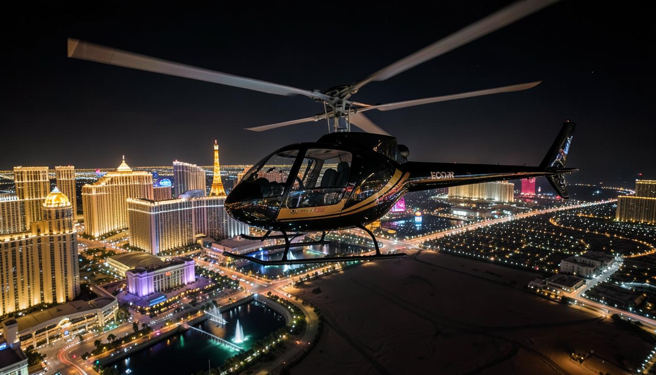 Maverick Vegas Nights Helicopter Strip Flight — Maverick Private VIP Terminal (Las Vegas Blvd South)
